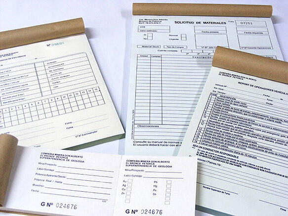 talonarios autocopiativos personalizados: facturas, presupuestos, albaranes...