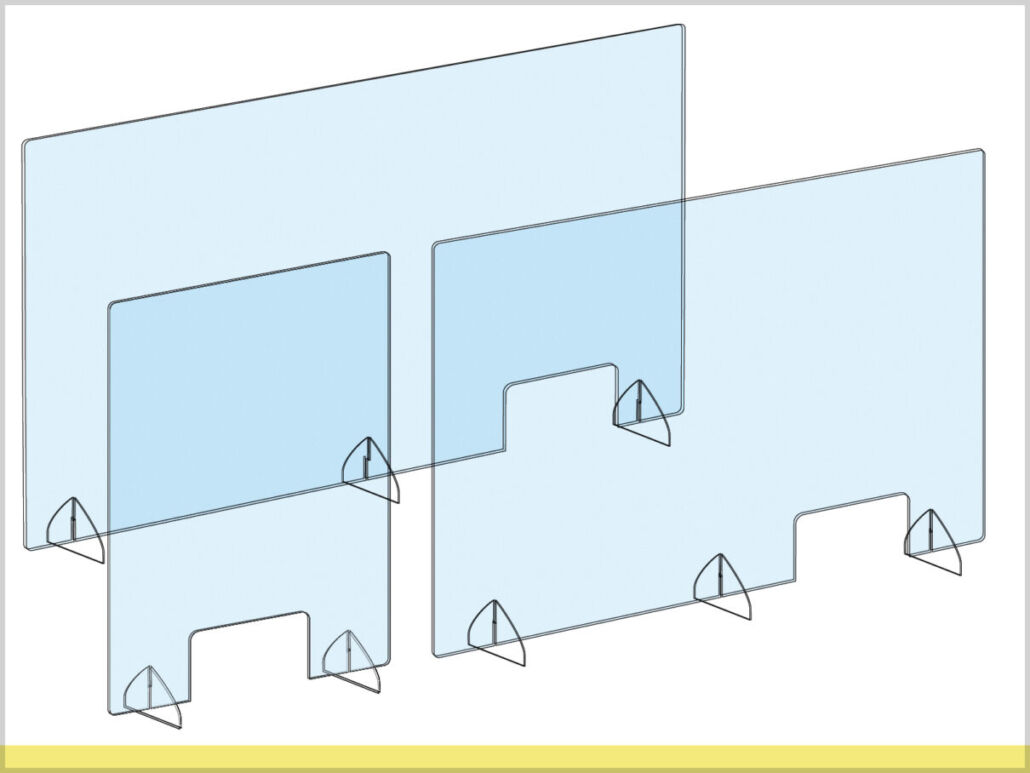 Mamparas protectoras metacrilato para mostrador